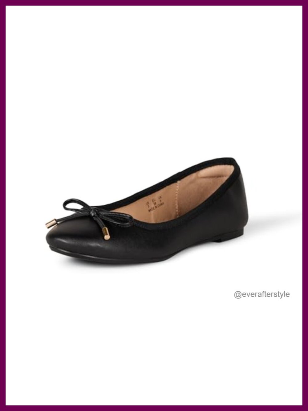 Women's Round Toe Ballet Flats Faux Leather Comfort Shoes